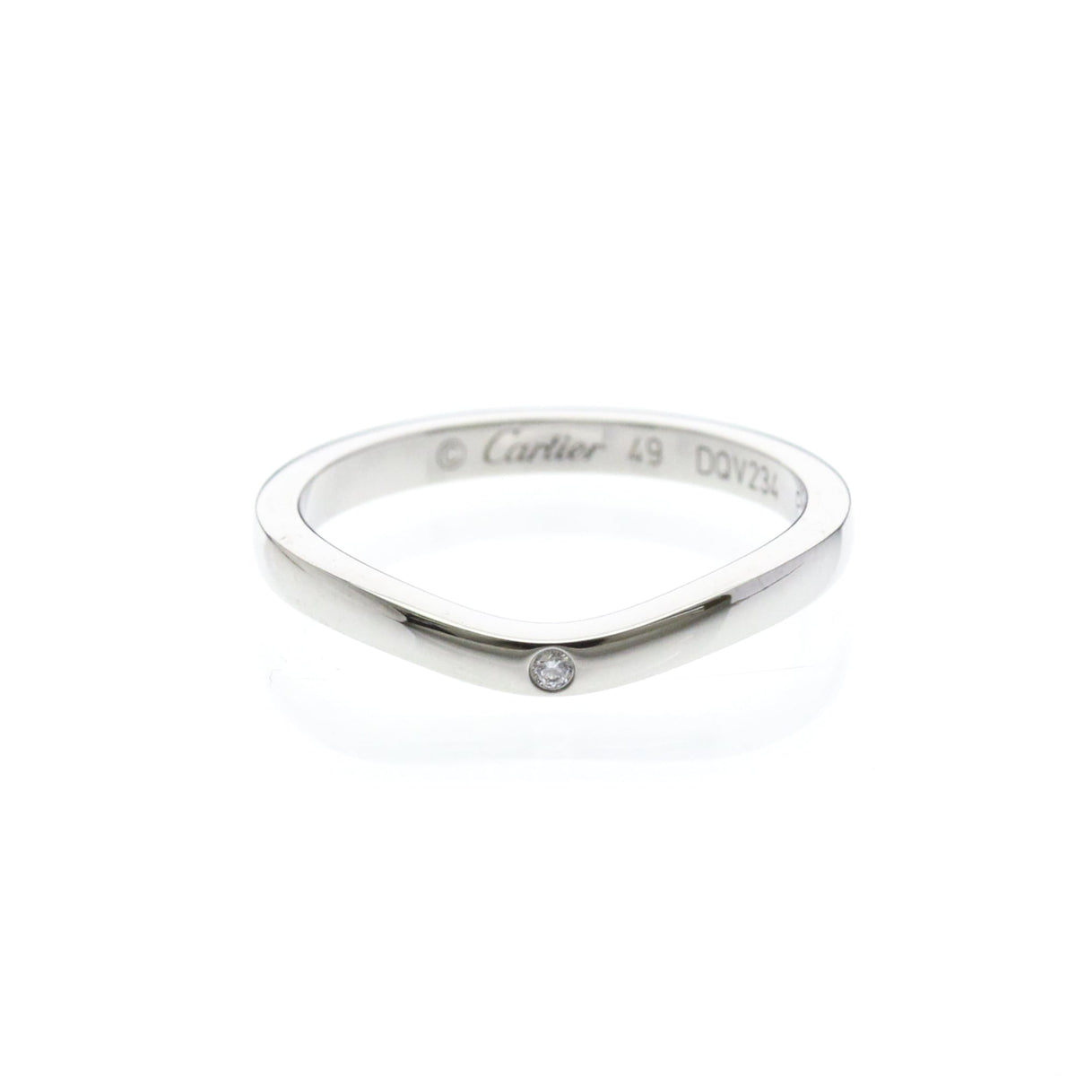 PRE-OWNED Cartier Ballerina · Platinum · Three Diamonds