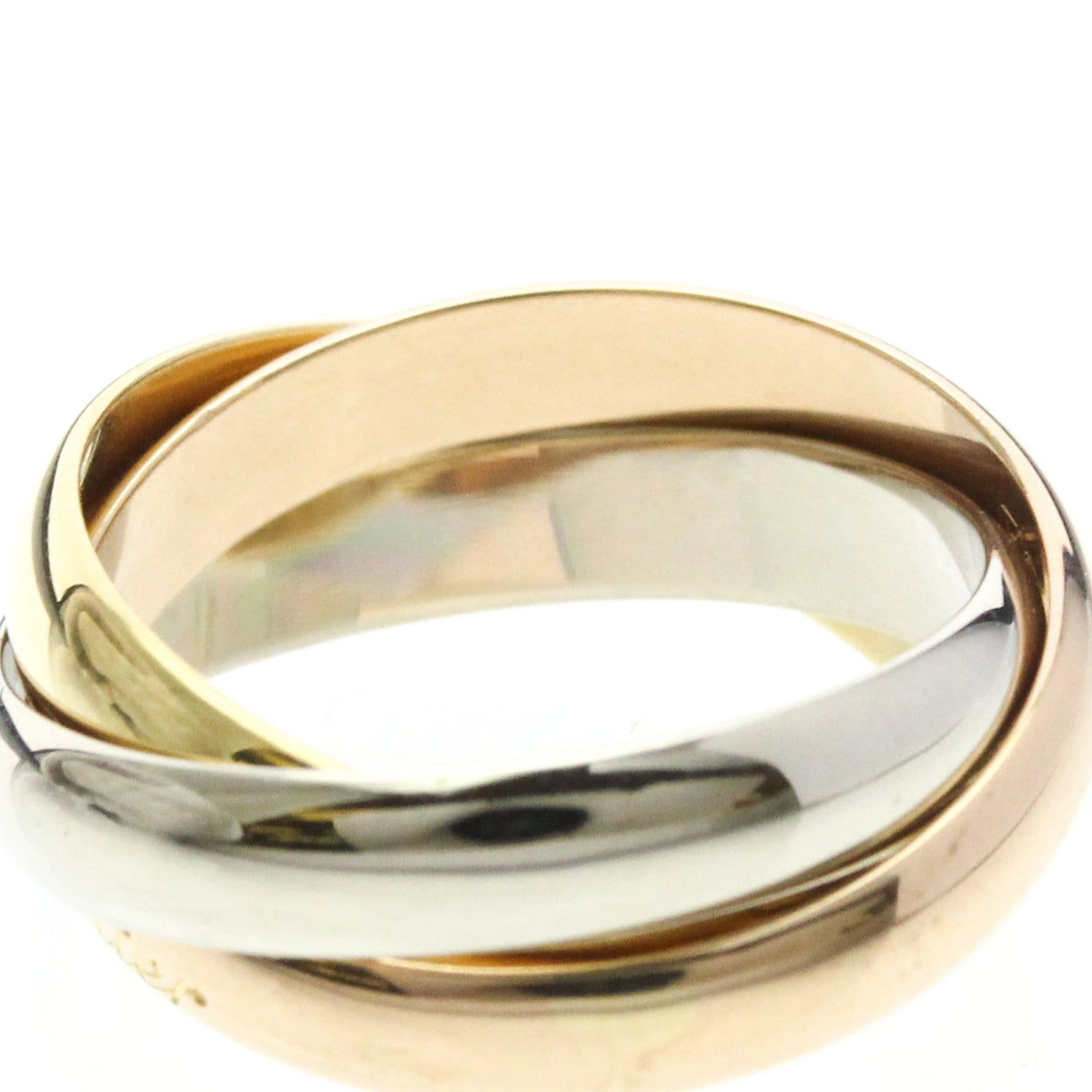 PRE-OWNED Cartier Trinity · Tri-Gold Size 5.75