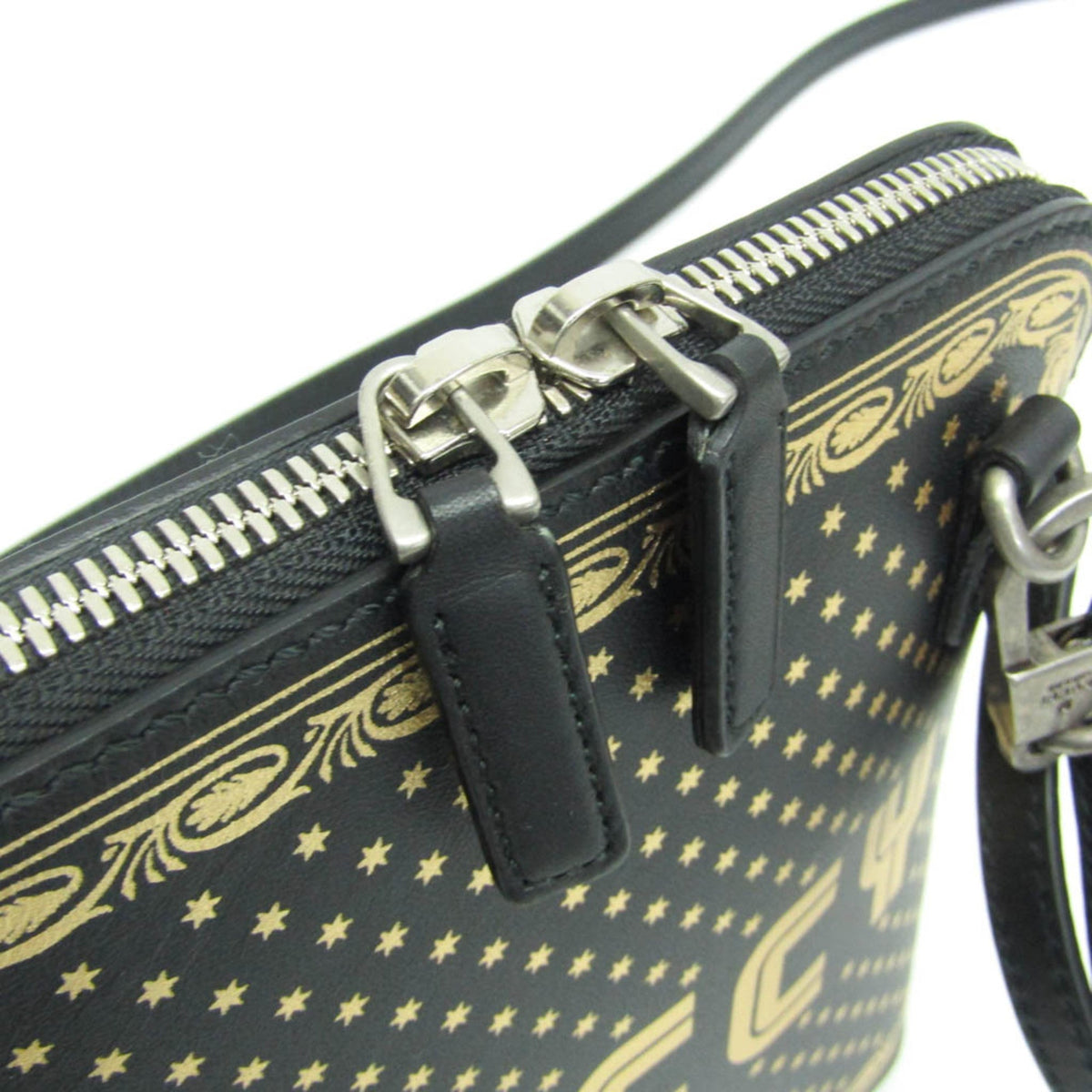 PRE-OWNED Gucci GUCCY Print · Leather Shoulder