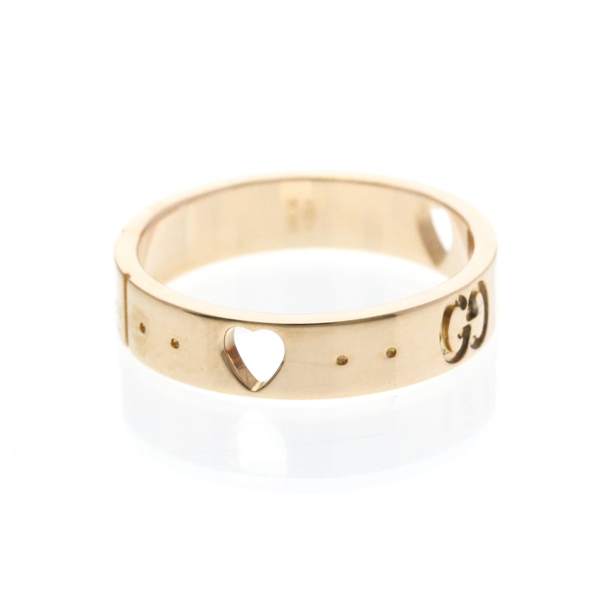 PRE-OWNED Gucci Icon Amor · Rose Gold Size 5