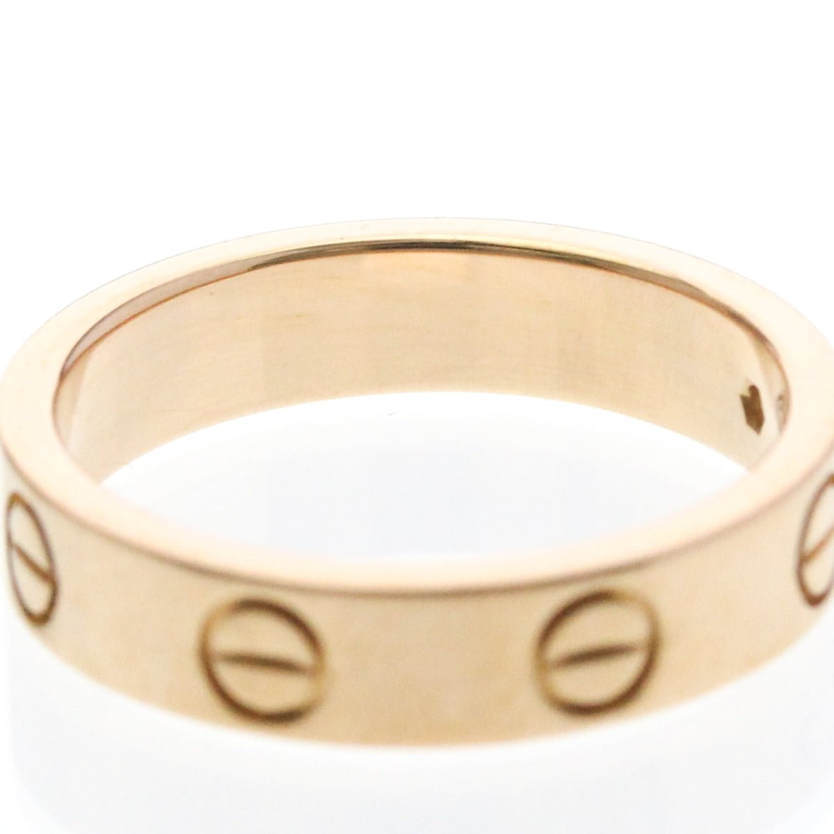 PRE-OWNED Cartier Mini Love · Rose Gold · Diamond Size 4.5