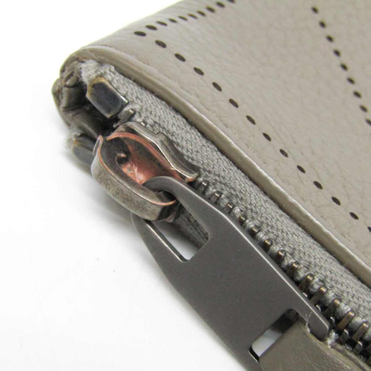 PRE-OWNED Balenciaga Classic · Greige Leather Clutch