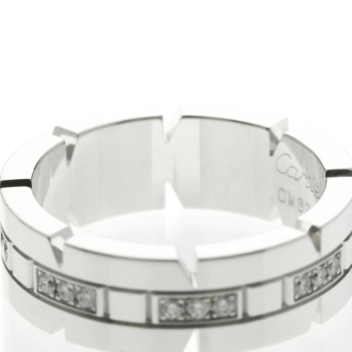 PRE-OWNED Cartier Tank Française · 18K White Gold · Diamond Size 5.25