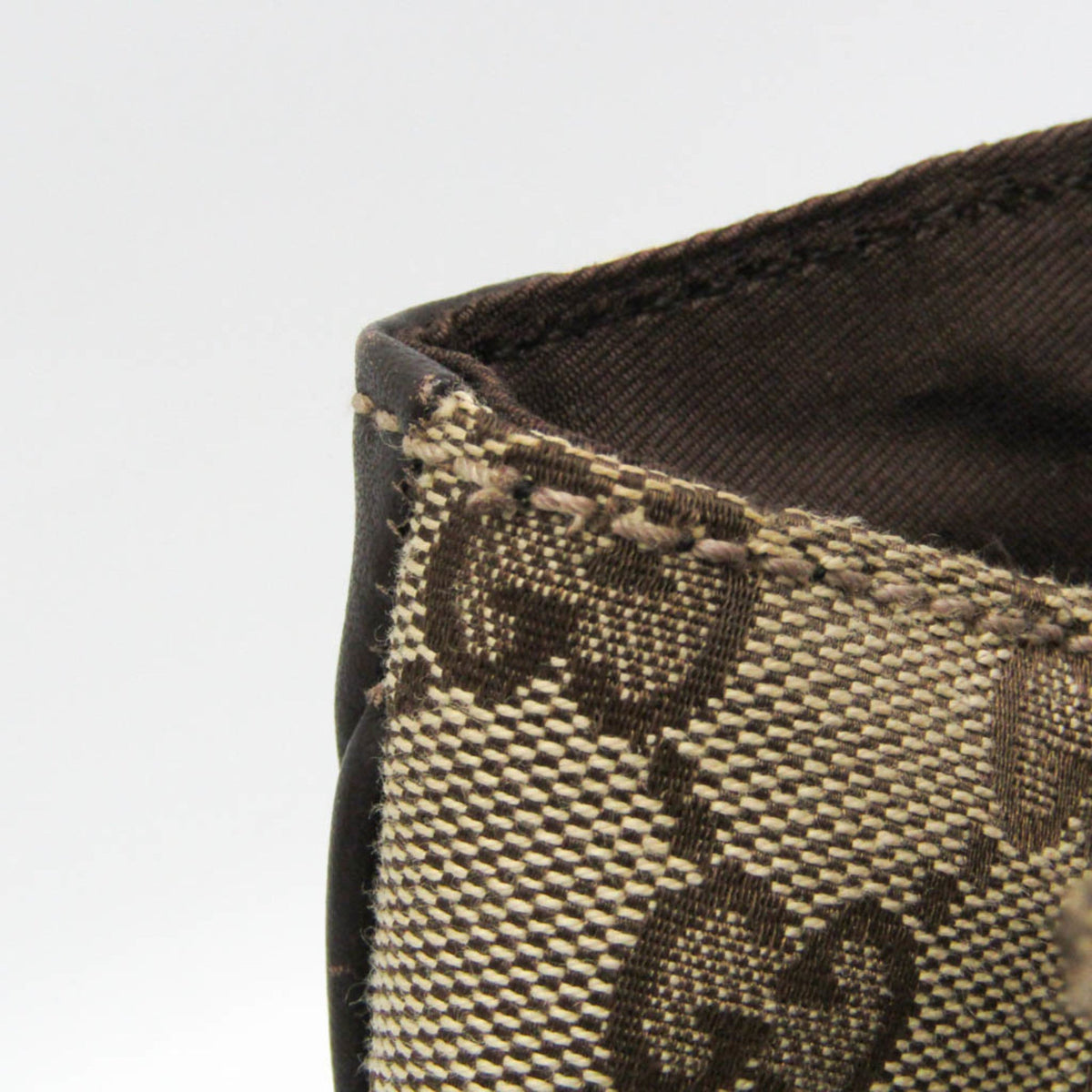 PRE-OWNED Gucci GG Canvas · Leather Handbag