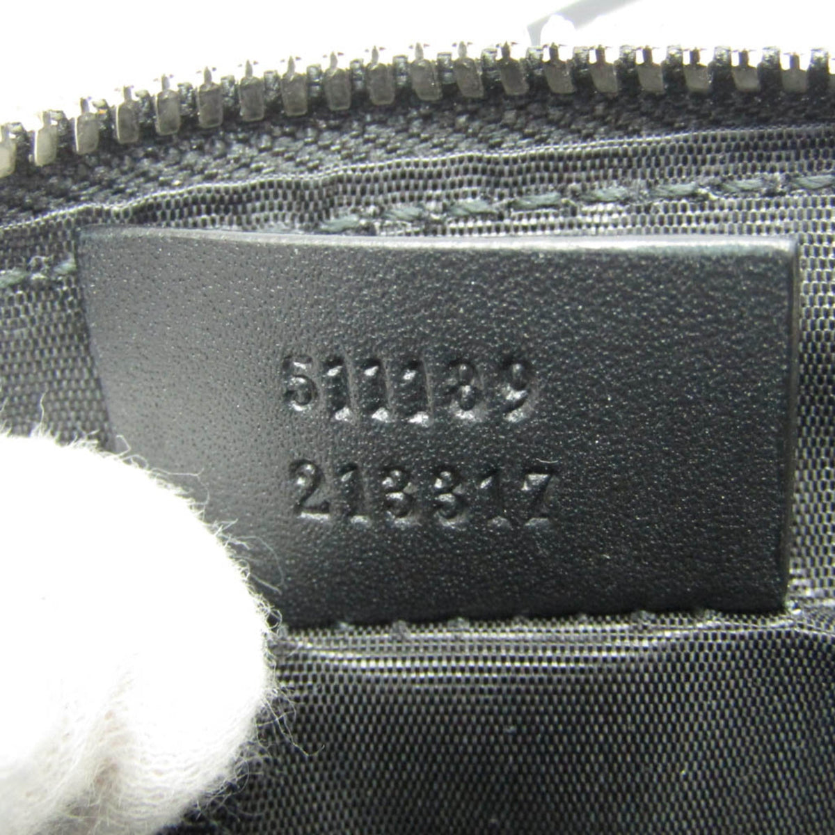 PRE-OWNED Gucci GUCCY Print · Leather Shoulder