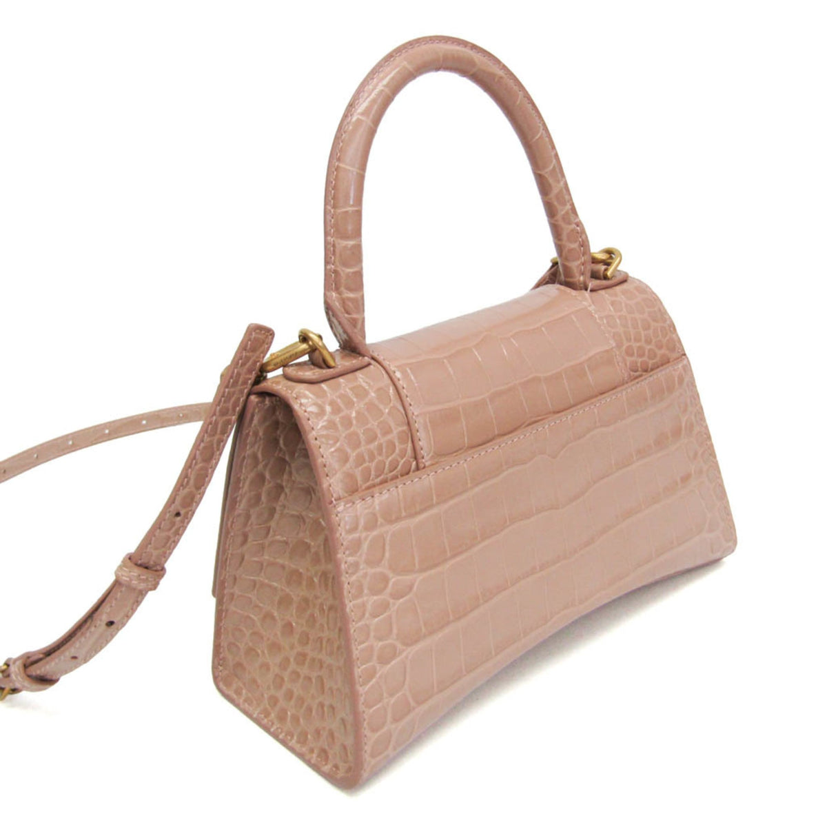 PRE-OWNED Balenciaga Hourglass · Embossed Leather