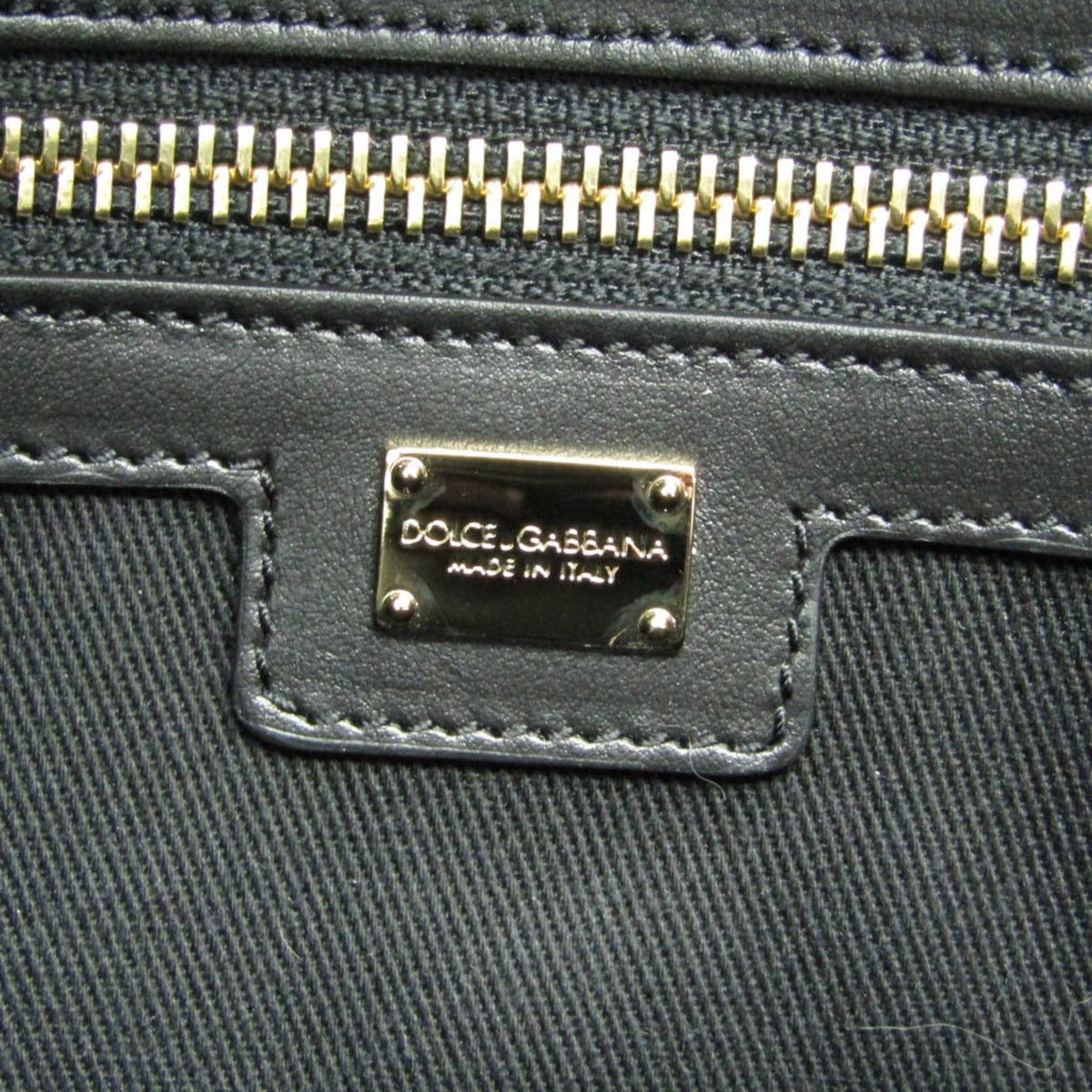 PRE-OWNED Dolce & Gabbana DG Logo · Canvas & Leather