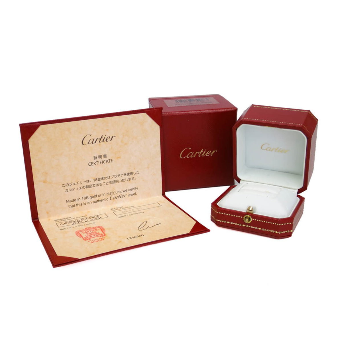 PRE-OWNED Cartier Ballerina · Platinum · Three Diamonds