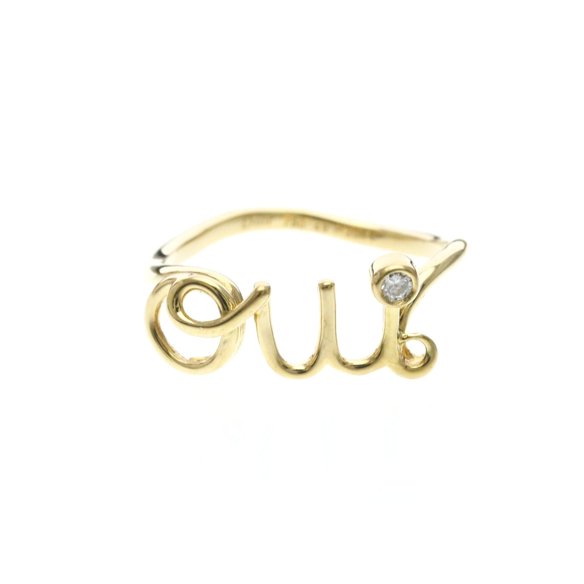 PRE-OWNED Christian Dior Amour · 18K Yellow Gold Size 4.75