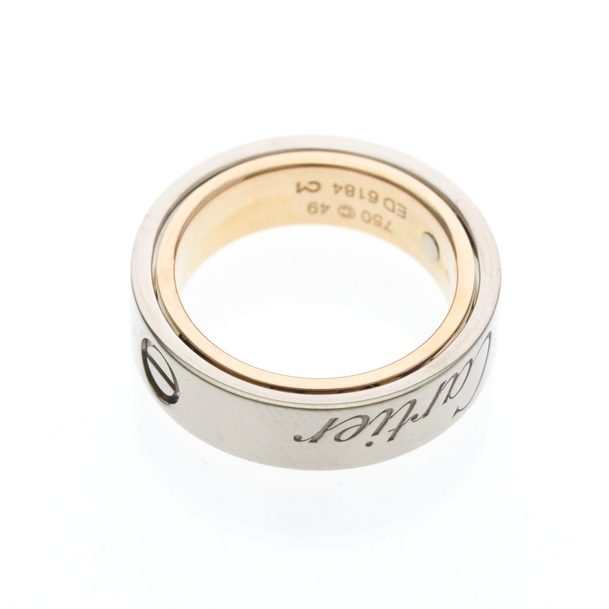 PRE-OWNED Cartier Secret Love · Rose & White Gold Size 4.75