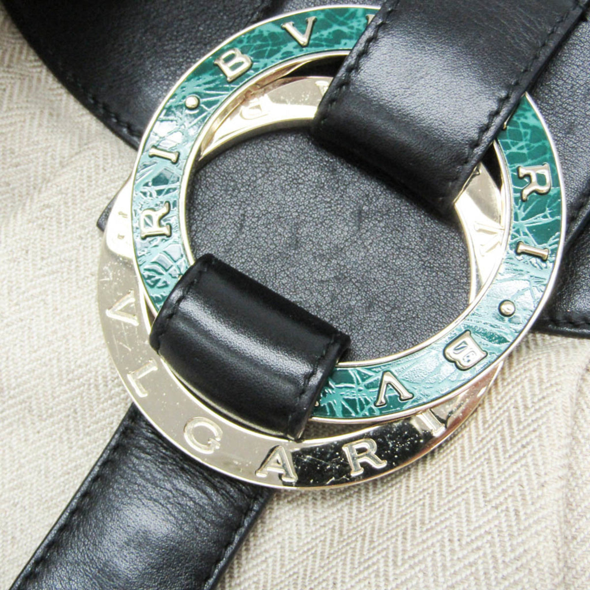 PRE-OWNED Bvlgari Chandra · Canvas & Leather