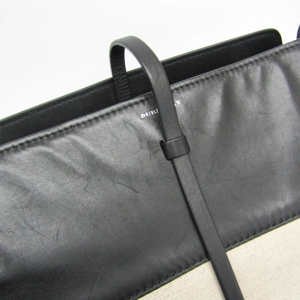 PRE-OWNED Burberry Large Bucket · Canvas & Leather