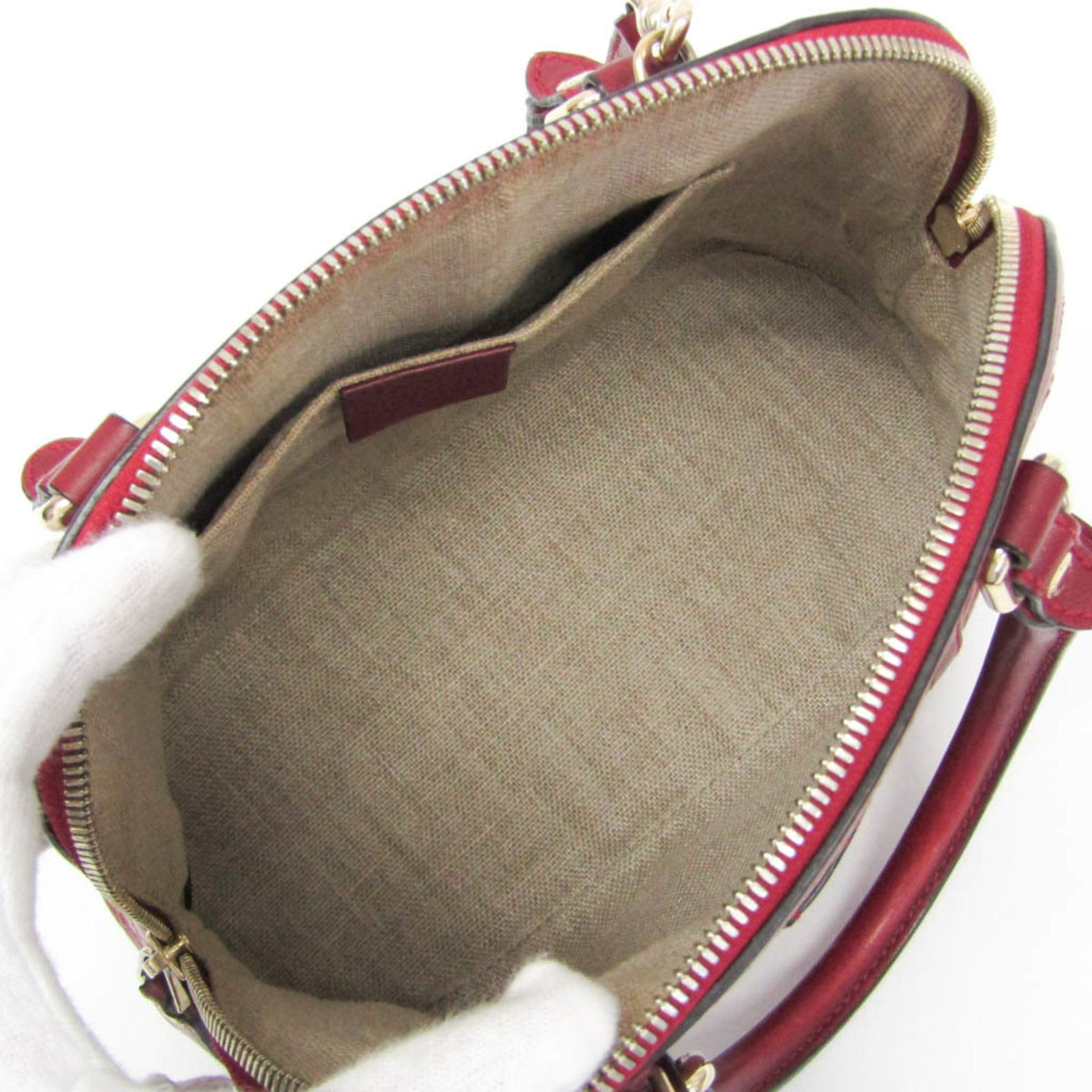 PRE-OWNED Gucci MicroGuccissima · Leather Handbag