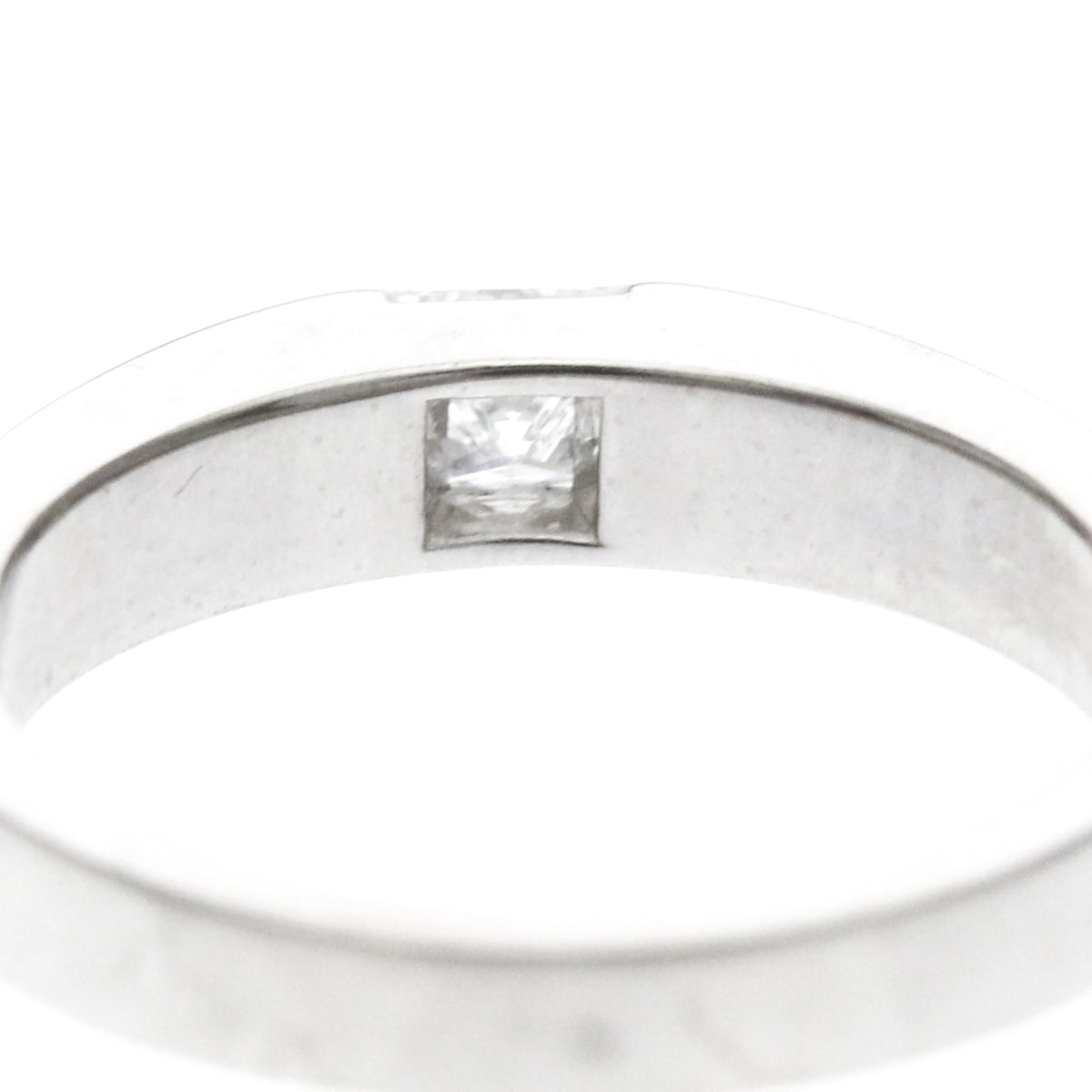 PRE-OWNED Cartier Tank · Platinum · Diamond Size 5.75