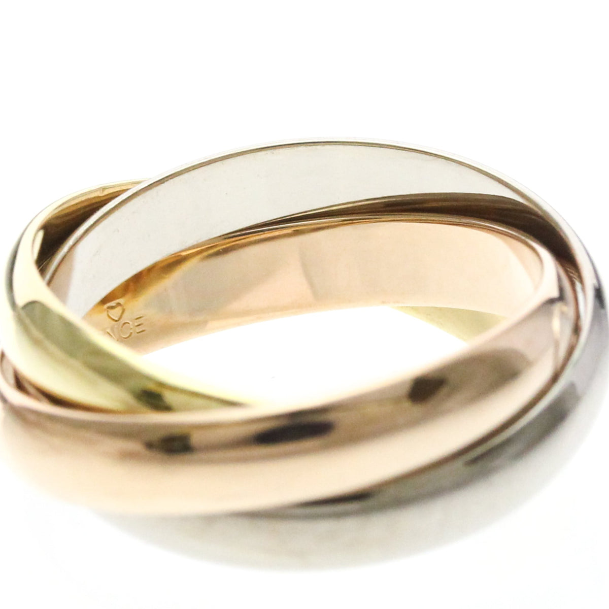PRE-OWNED Cartier Trinity · Three Gold Size 6