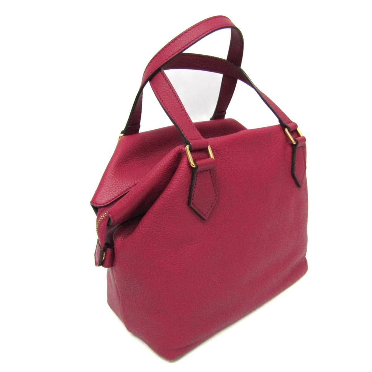 PRE-OWNED Fendi · Leather Handbag · Bordeaux