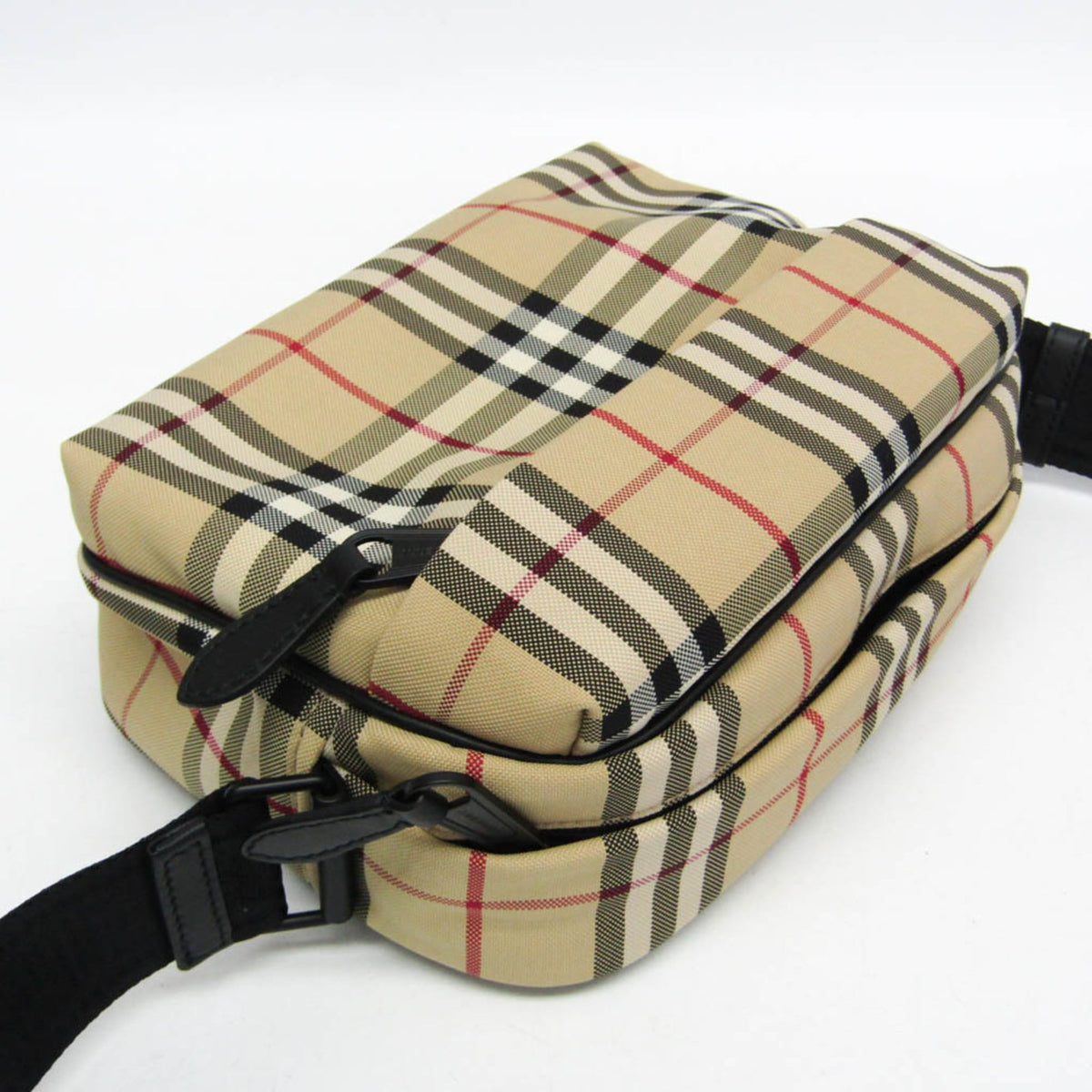 PRE-OWNED Burberry Paddy · Check Nylon Crossbody