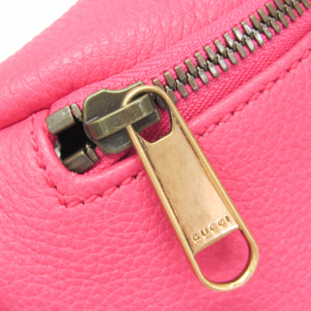 PRE-OWNED Gucci Logo Print · Leather Belt Bag