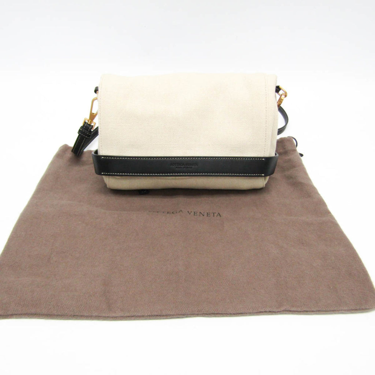 PRE-OWNED Bottega Veneta · Canvas Leather Crossbody