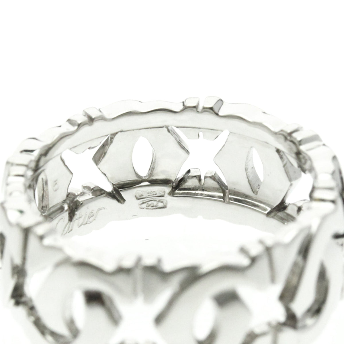 PRE-OWNED Cartier Entrelacé · 18K White Gold