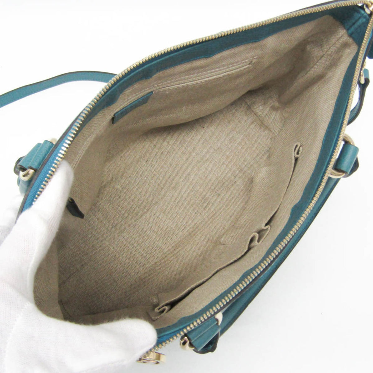PRE-OWNED Gucci Interlocking G · Leather