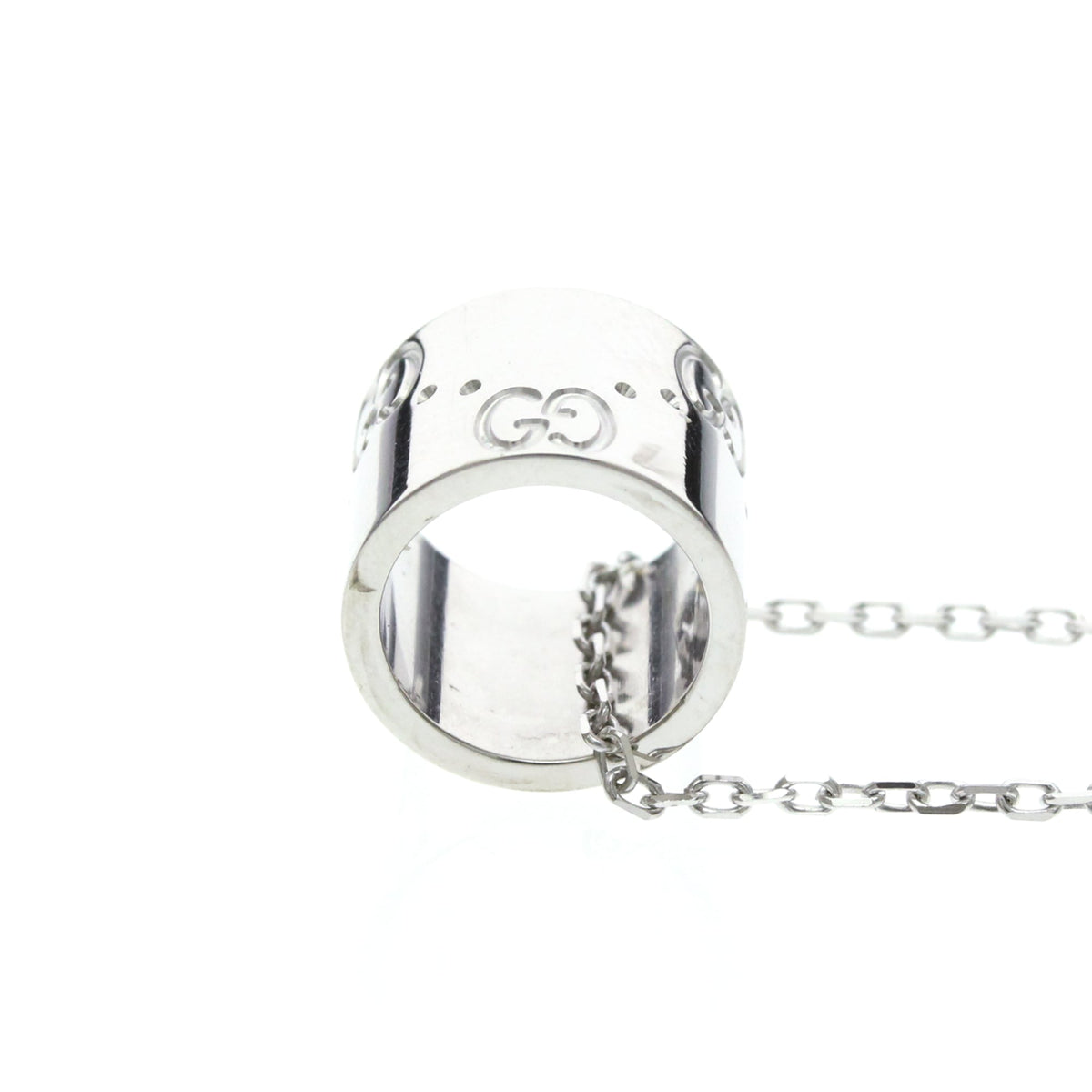 PRE-OWNED Gucci Icon · 18K White Gold