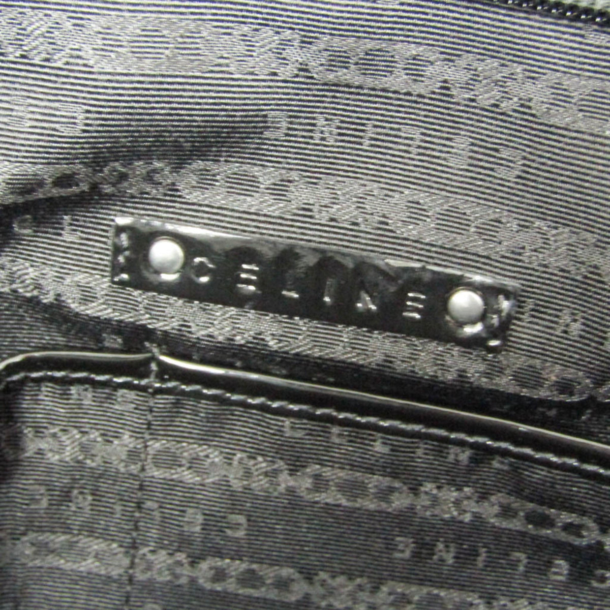 PRE-OWNED Celine Enamel Leather Tote