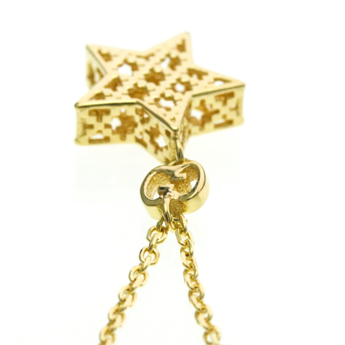 PRE-OWNED Gucci Diamantissima Star · 18K Yellow Gold