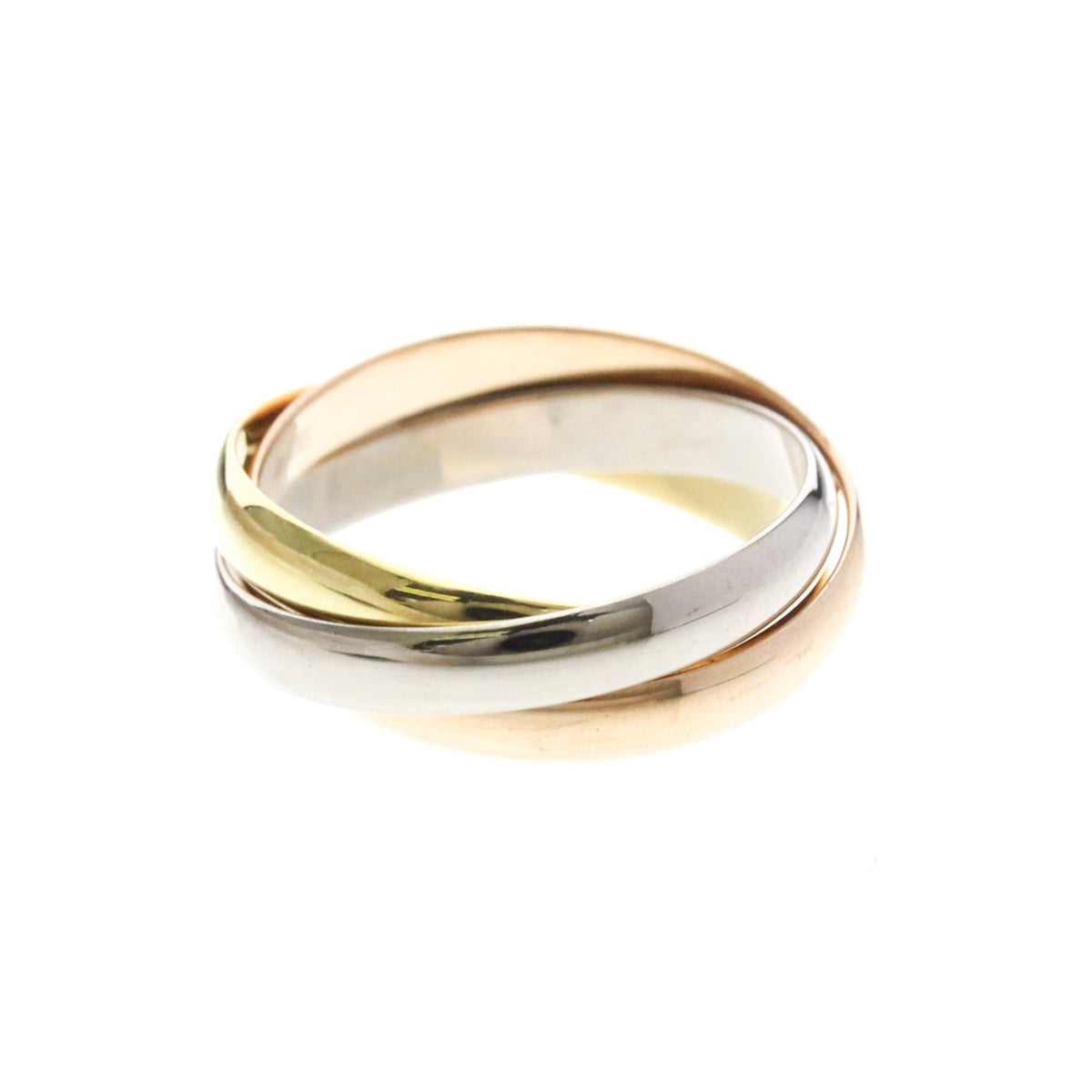PRE-OWNED Cartier Trinity · Tri-Gold Size 5.25