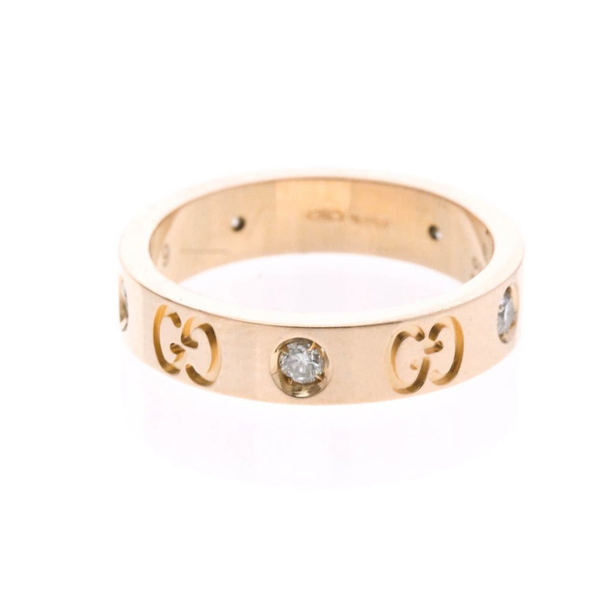 PRE-OWNED Gucci Icon · Rose Gold · Diamond Size 5