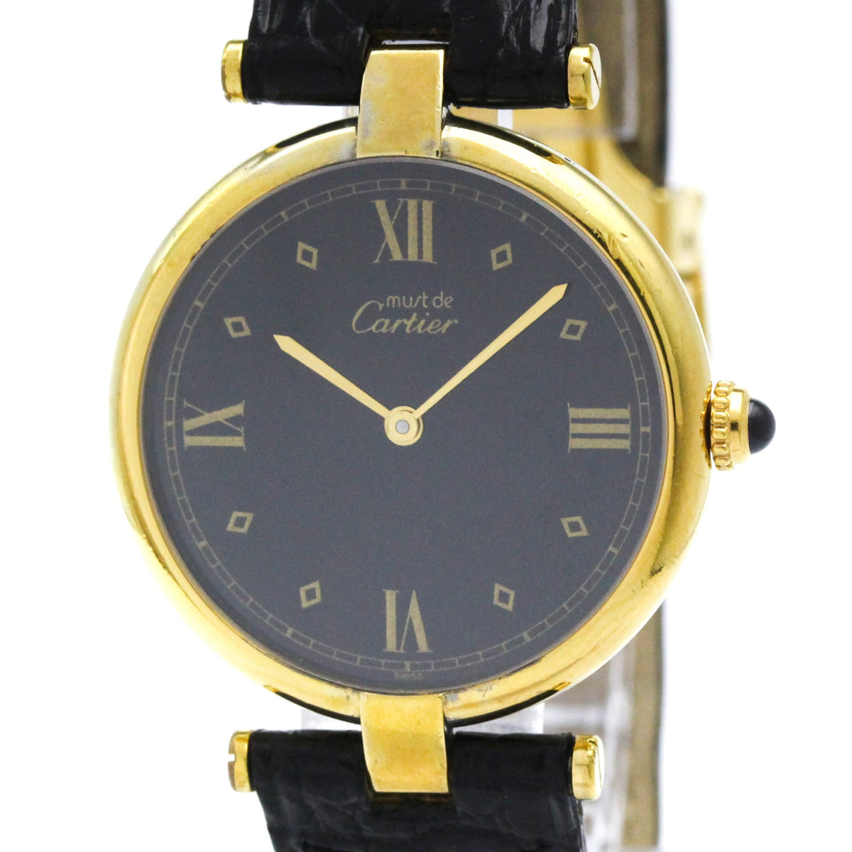 PRE-OWNED Cartier Must Vendome · Gold Plated · Quartz