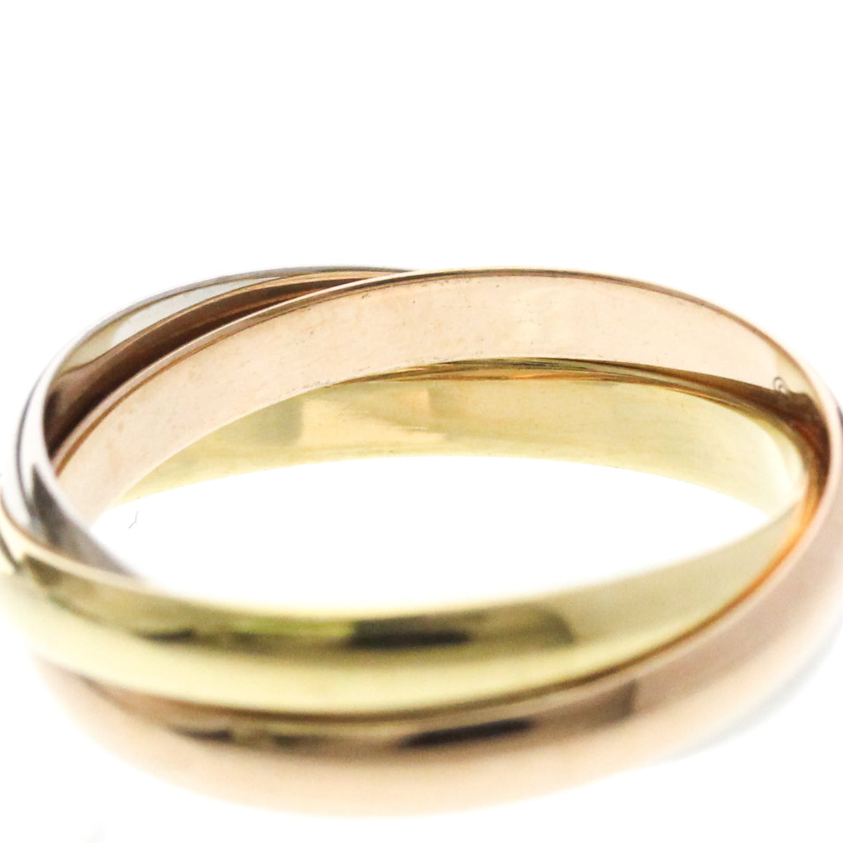 PRE-OWNED Cartier Trinity · Tri-Gold Size 6.75