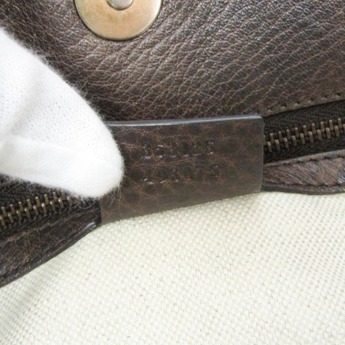PRE-OWNED Gucci Bamboo · GG Canvas Tote