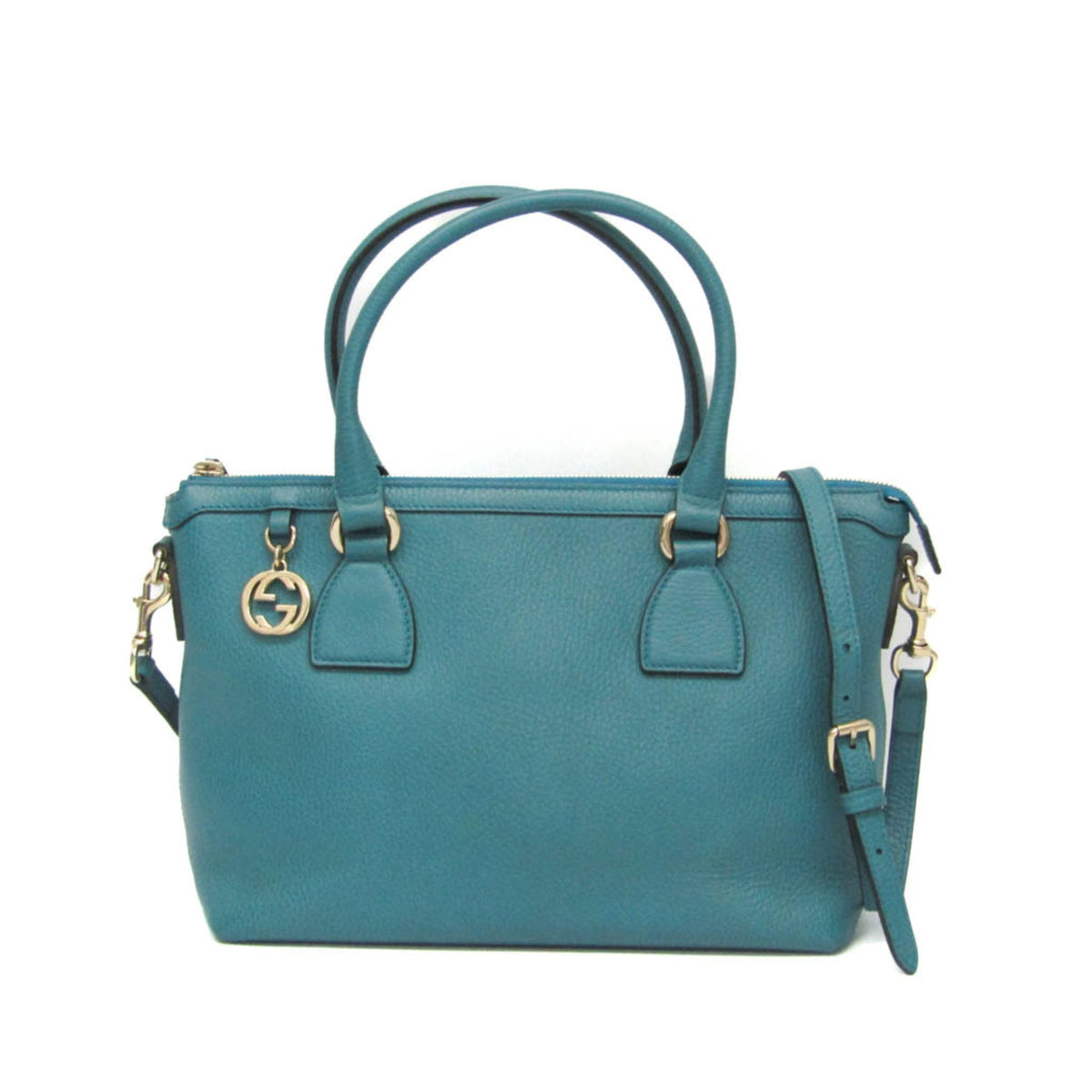PRE-OWNED Gucci Interlocking G · Leather