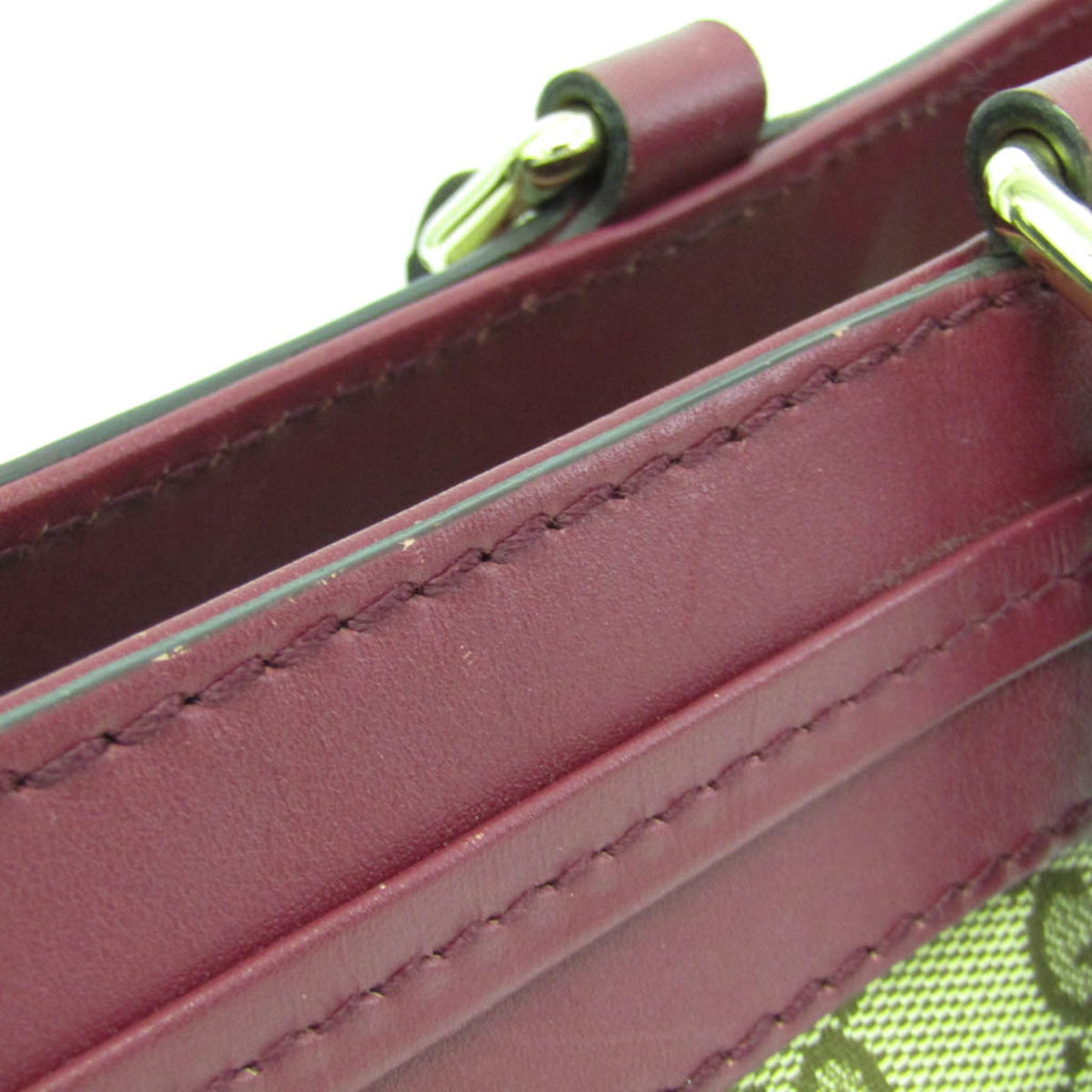 PRE-OWNED Gucci GG Canvas Mayfair · Ribbon Detail