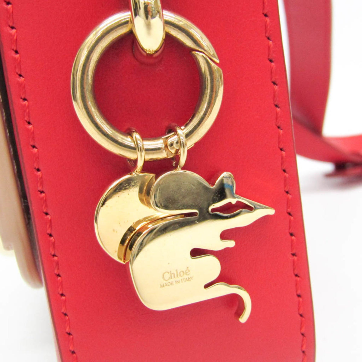 PRE-OWNED Chloé C Mini · Leather Shoulder Bag