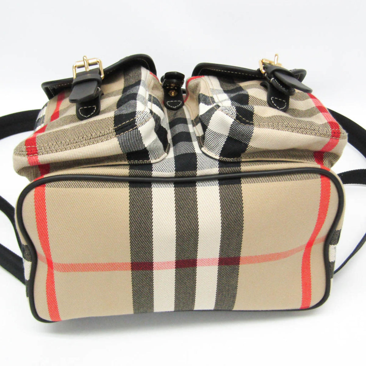 PRE-OWNED Burberry Enfild · Check Canvas & Leather