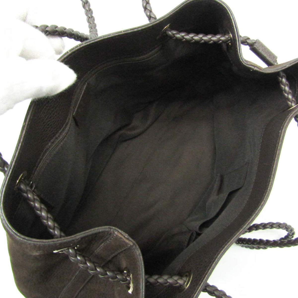 PRE-OWNED Gucci Nubuck Leather Tote
