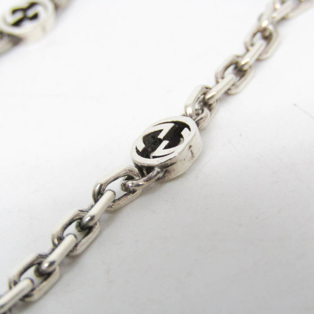 PRE-OWNED Gucci Double G · Silver 925 Charm Bracelet