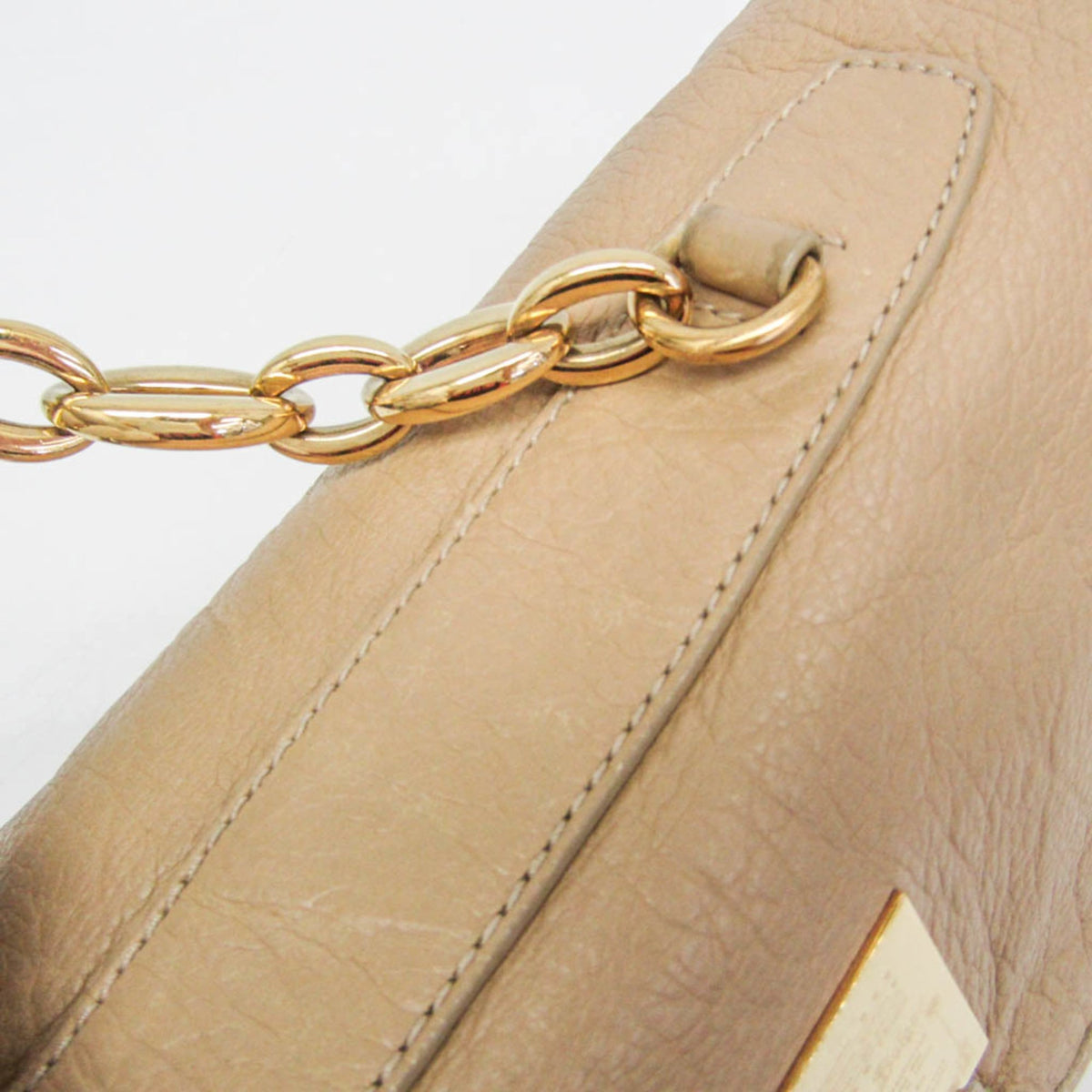 PRE-OWNED Bvlgari Chain Flap · Calfskin Shoulder Bag