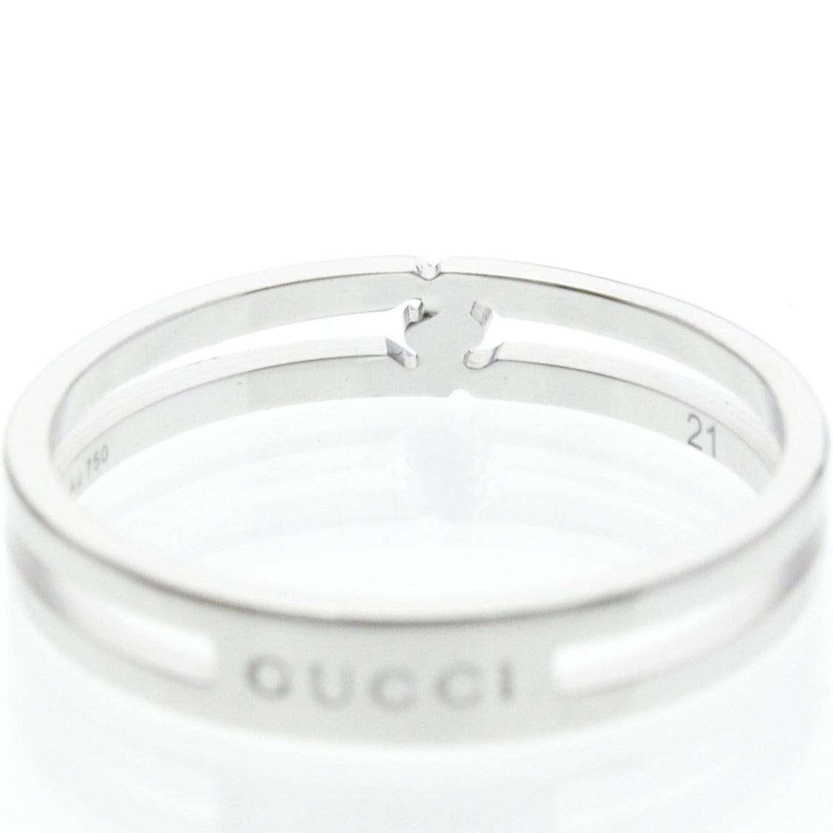 PRE-OWNED Gucci Infinity · 18K White Gold Size 9