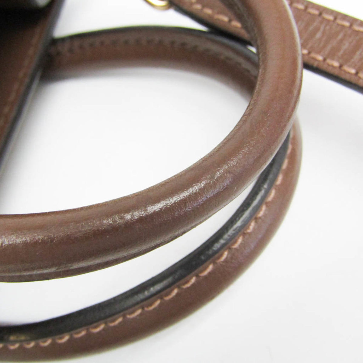 PRE-OWNED Gucci Interlocking G · GG Supreme · Leather