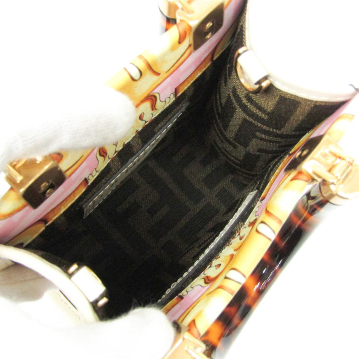 PRE-OWNED Fendi FENDACE Mini Sunshine Shopper