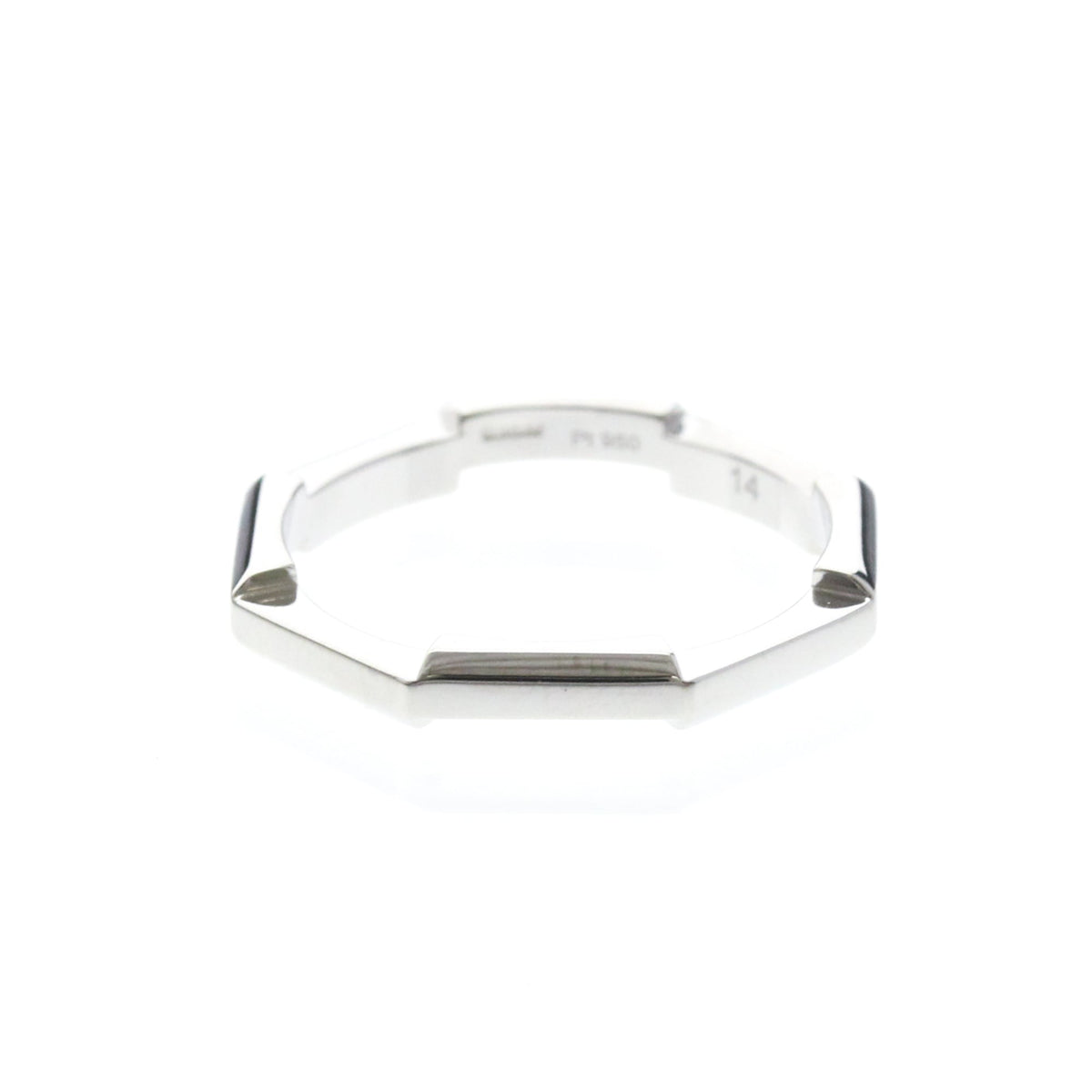 PRE-OWNED Gucci Octagon · Platinum Size 6.75