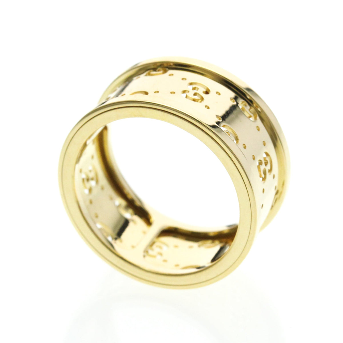PRE-OWNED Gucci Icon Twirl · 18K Yellow Gold Size 6.75