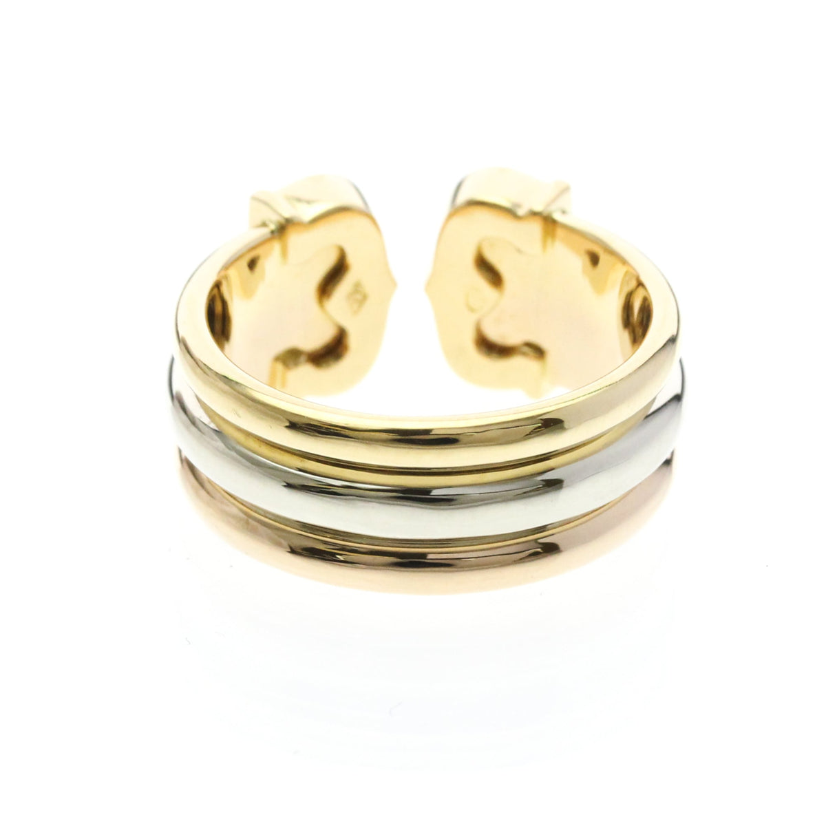 PRE-OWNED Cartier Trinity · Tri-Gold Size 7.25
