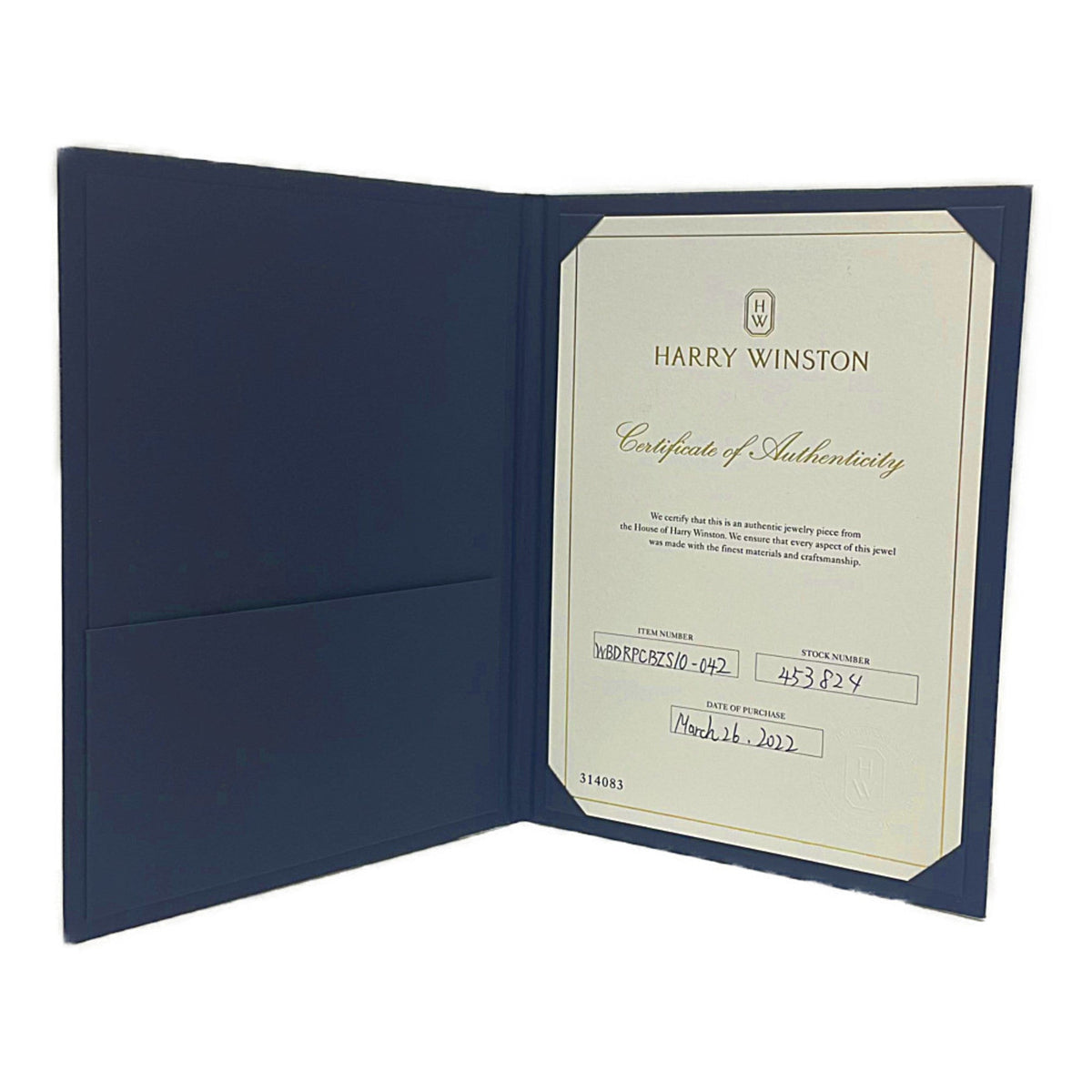 PRE-OWNED Harry Winston Diamond Wedding · Rose Gold