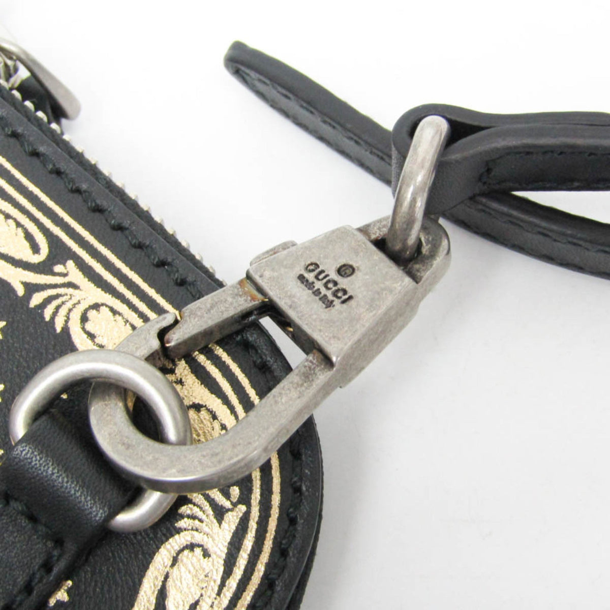 PRE-OWNED Gucci GUCCY Print · Leather Shoulder