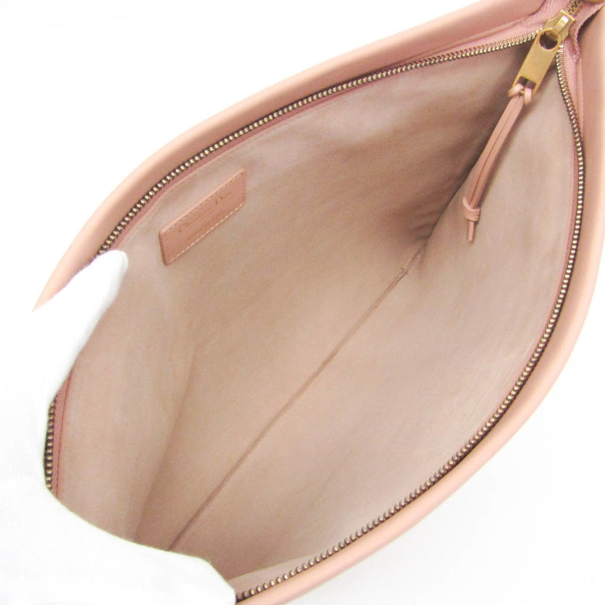 PRE-OWNED Christian Dior Striped Logo Pouch
