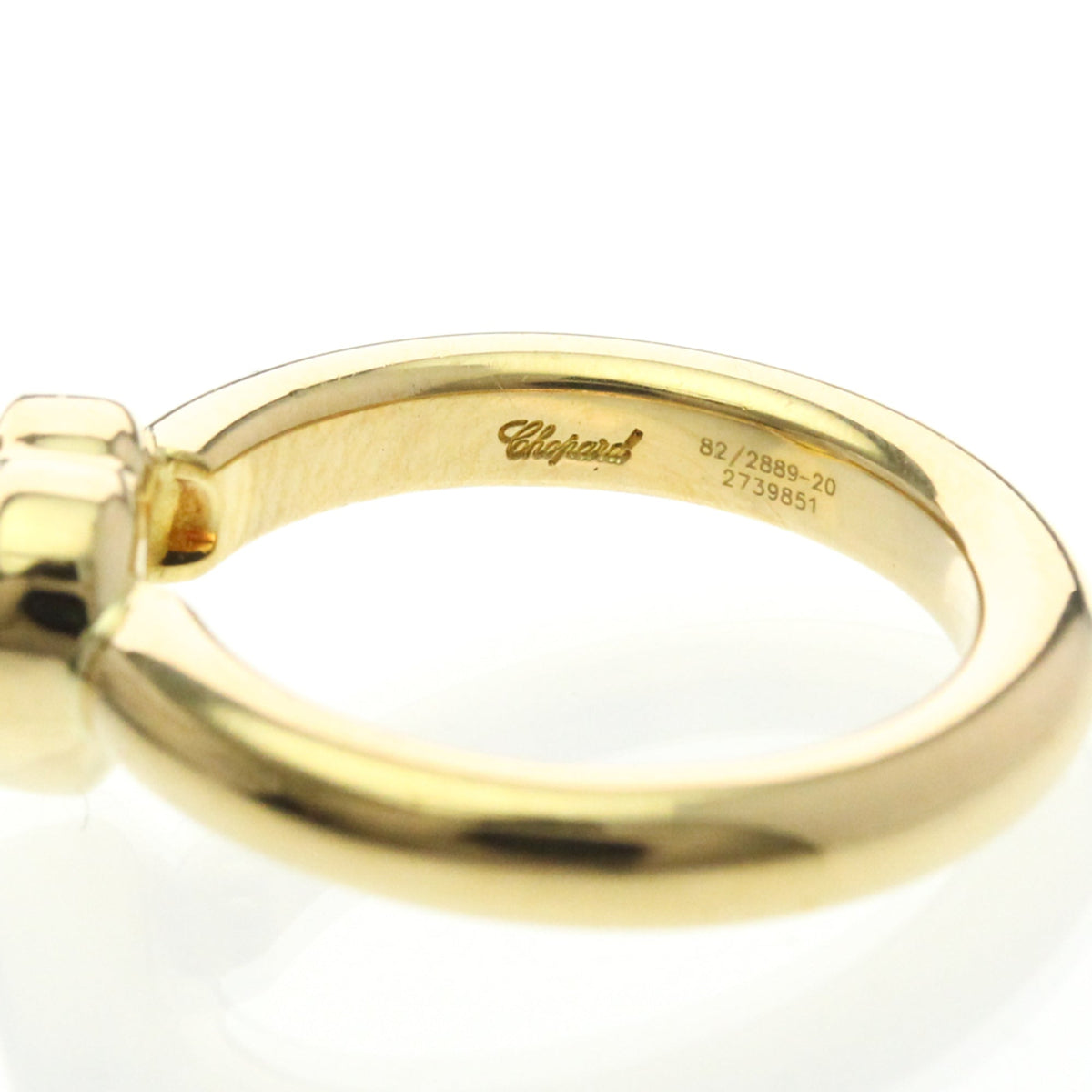 PRE-OWNED Chopard Happy Diamonds · 18K Yellow Gold Size 5.5